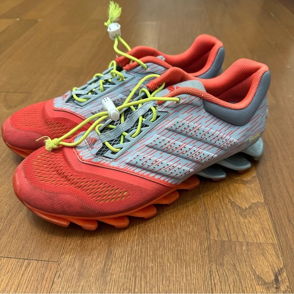 Adidas Springblade Men’s Size 8.5  Orange Gray Athletic Track Running Shoes - Picture 1 of 11